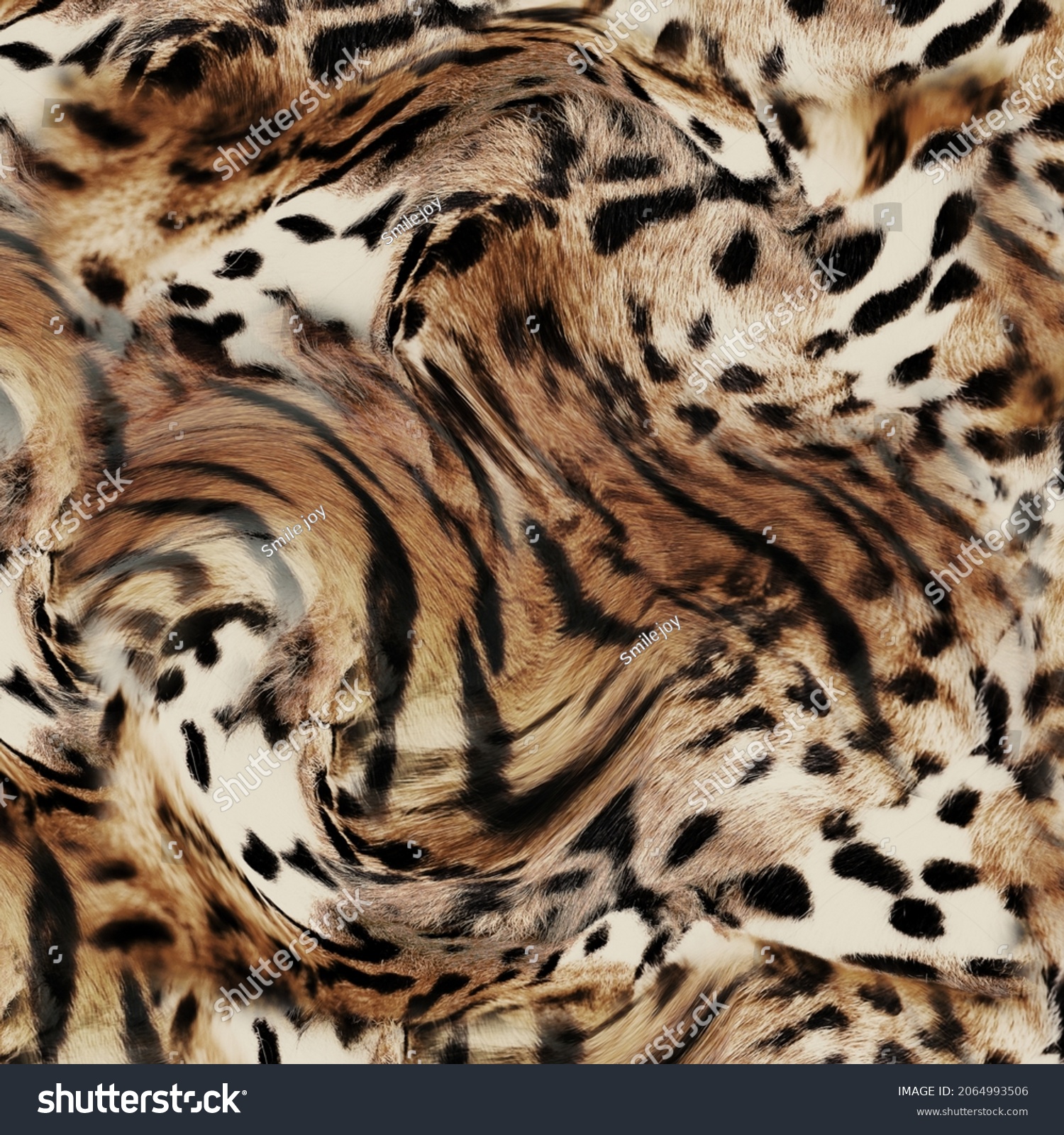 Leopard skin pattern texture; Fashionable print #2064993506