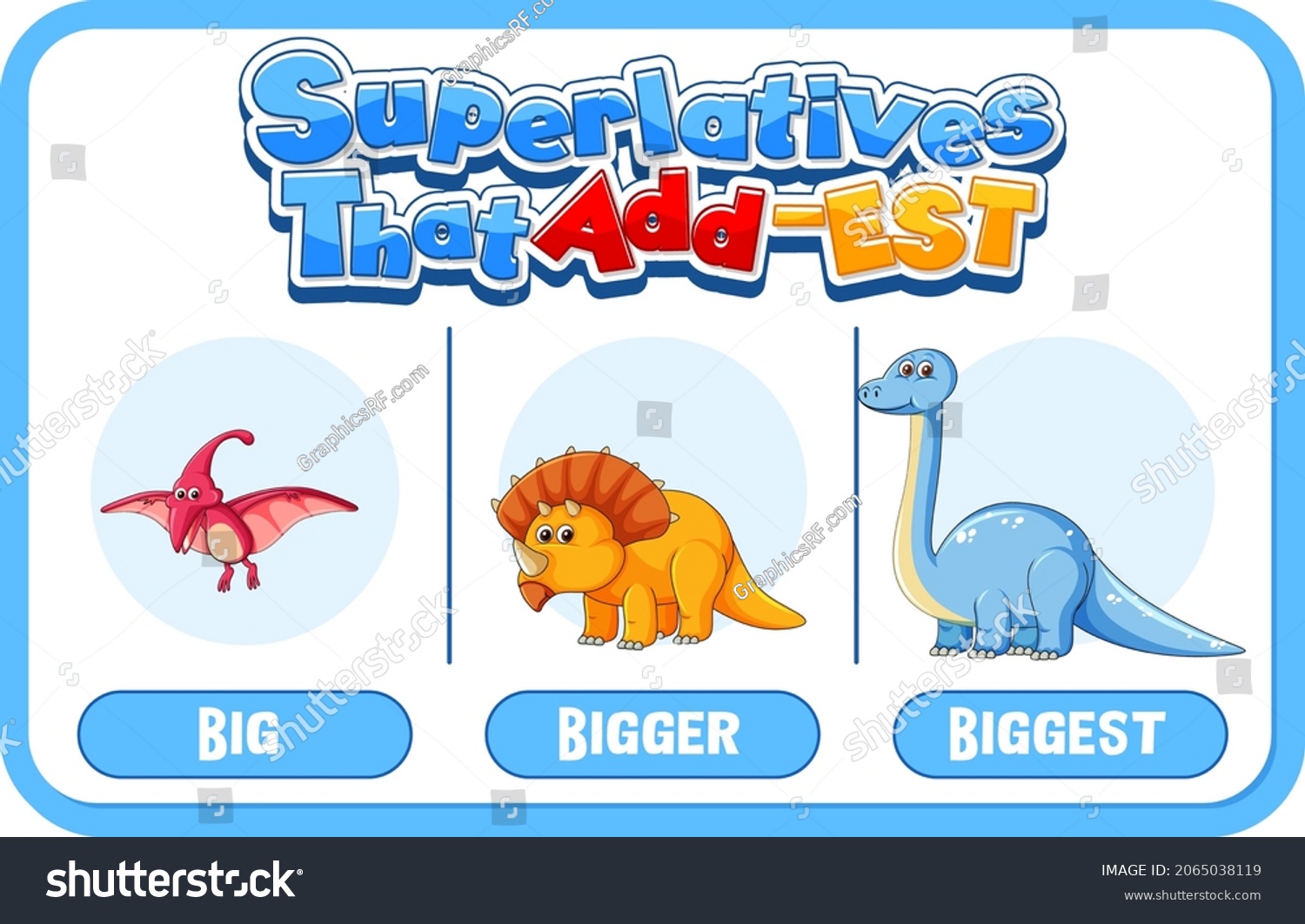 Comparative And Superlative Adjectives For Word Royalty Free Stock 
