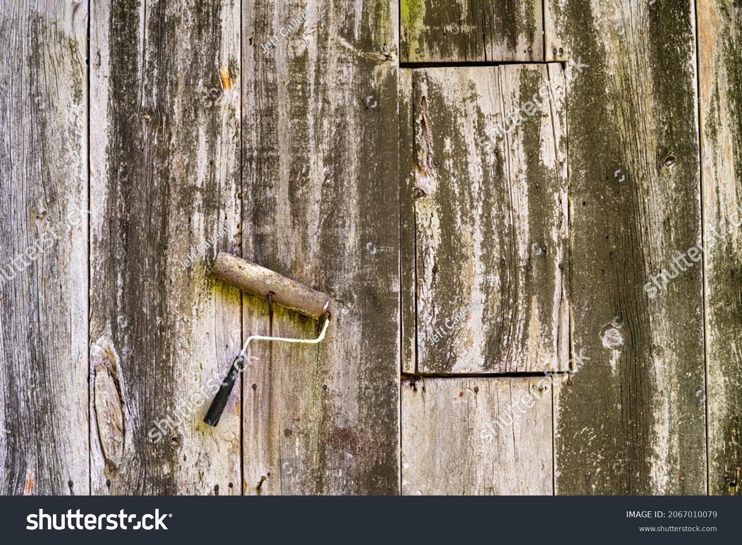 Closeup and abstract images of barns and outbuildings on a farm. #2067010079