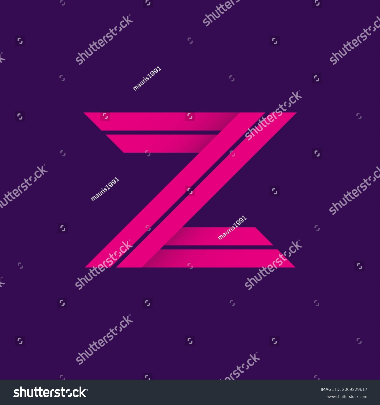 initial logo Z or letter Z logo alphabet, very suitable for a finance business logo or other business, can also be used as a game or technology community logo #2069229617