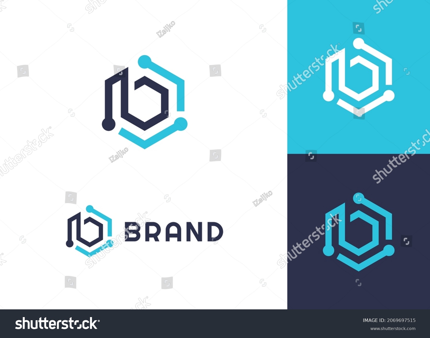 Letter B Logo. Letter B Technology Logo. Letter - Royalty Free Stock ...