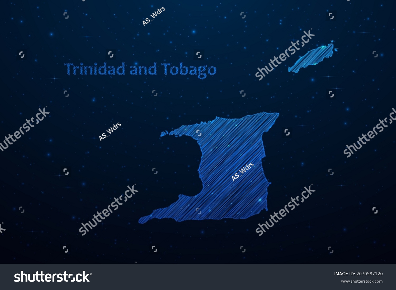 Trinidad And Tobago Map Hand Drawn Scribble Royalty Free Stock Vector 2070587120 7297