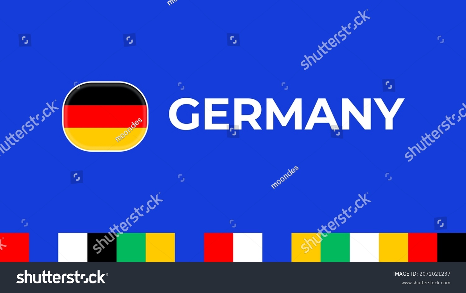 Germany 2024 vector flag. football 2024 Royalty Free Stock Vector