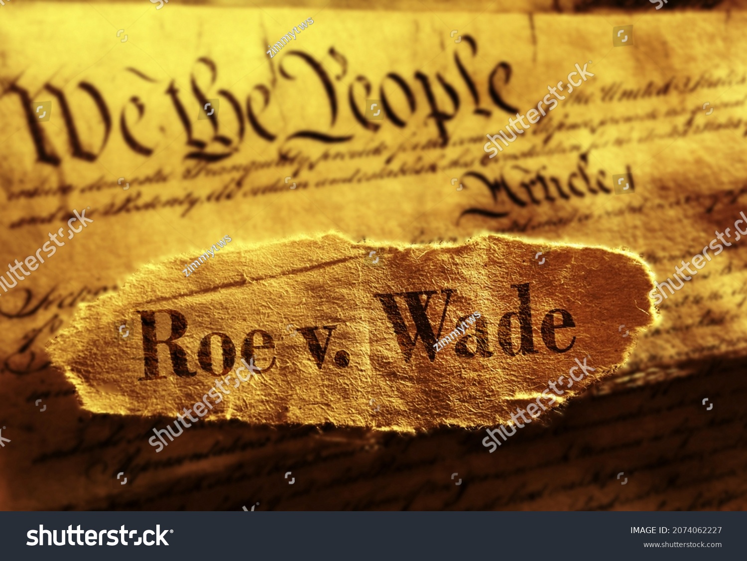 Roe V Wade newspaper headline on the United States Constitution                                #2074062227