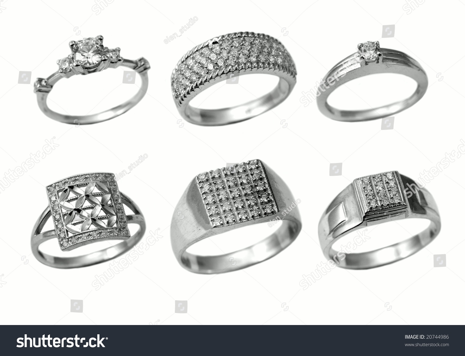 Beautiful jewelry rings #20744986