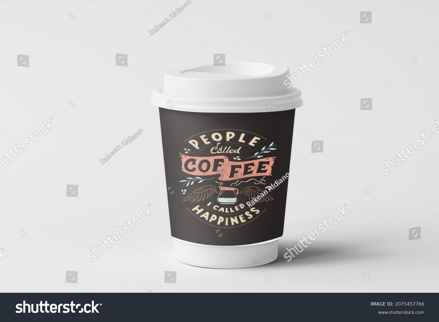 coffee cup with a beautiful and elegant design #2075457766