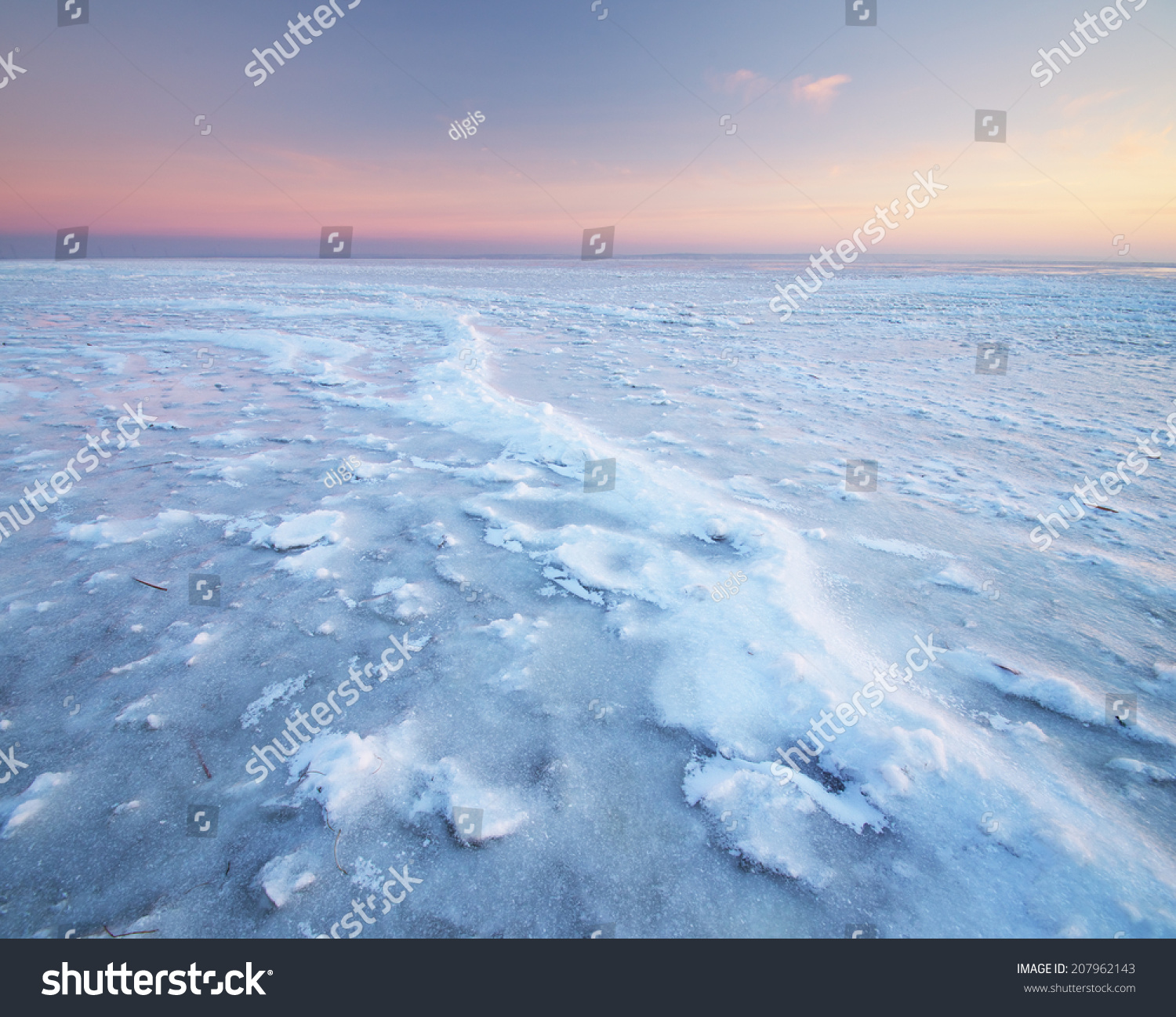 Winter landscape. Composition of nature. #207962143