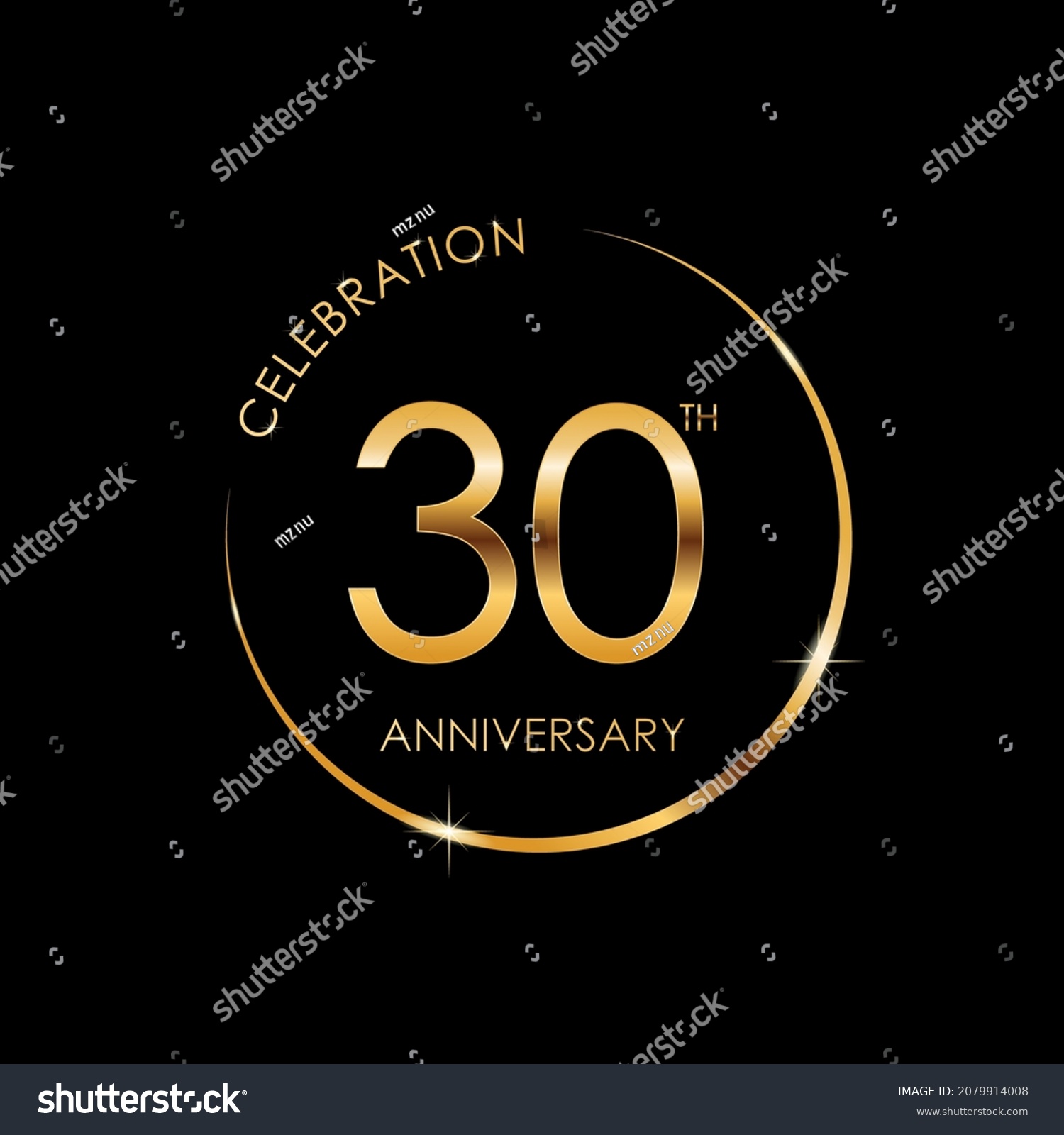 Template logo 30th Anniversary, Logo Vector - Royalty Free Stock Vector ...