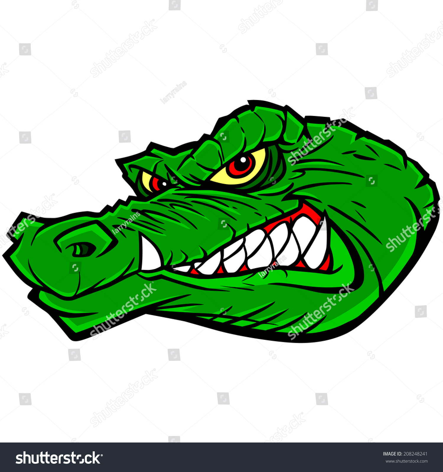 Gator Mascot - Royalty Free Stock Vector 208248241 - Avopix.com