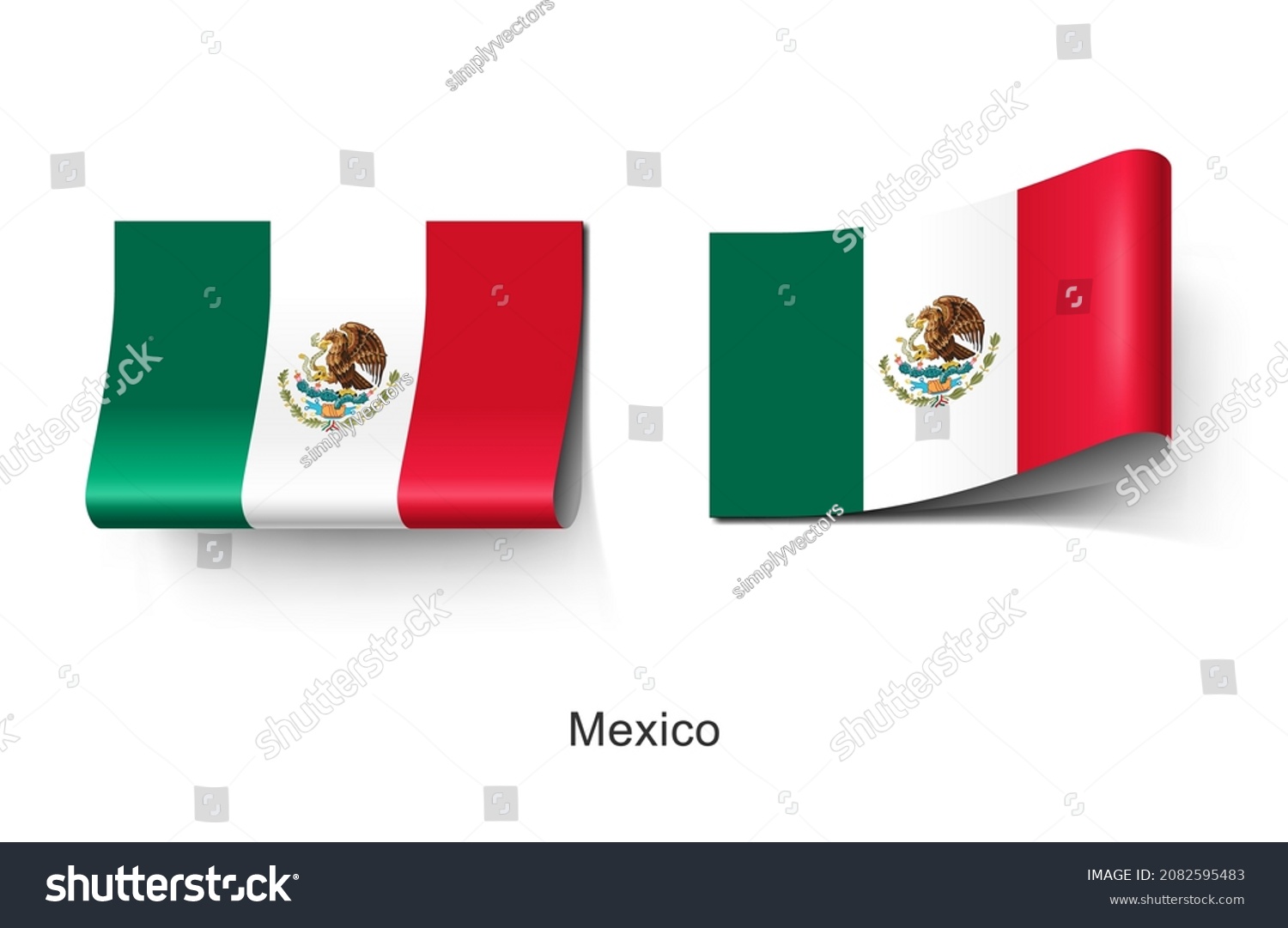 Mexico Flag Escudo Nacional de - Avopix 2082595483