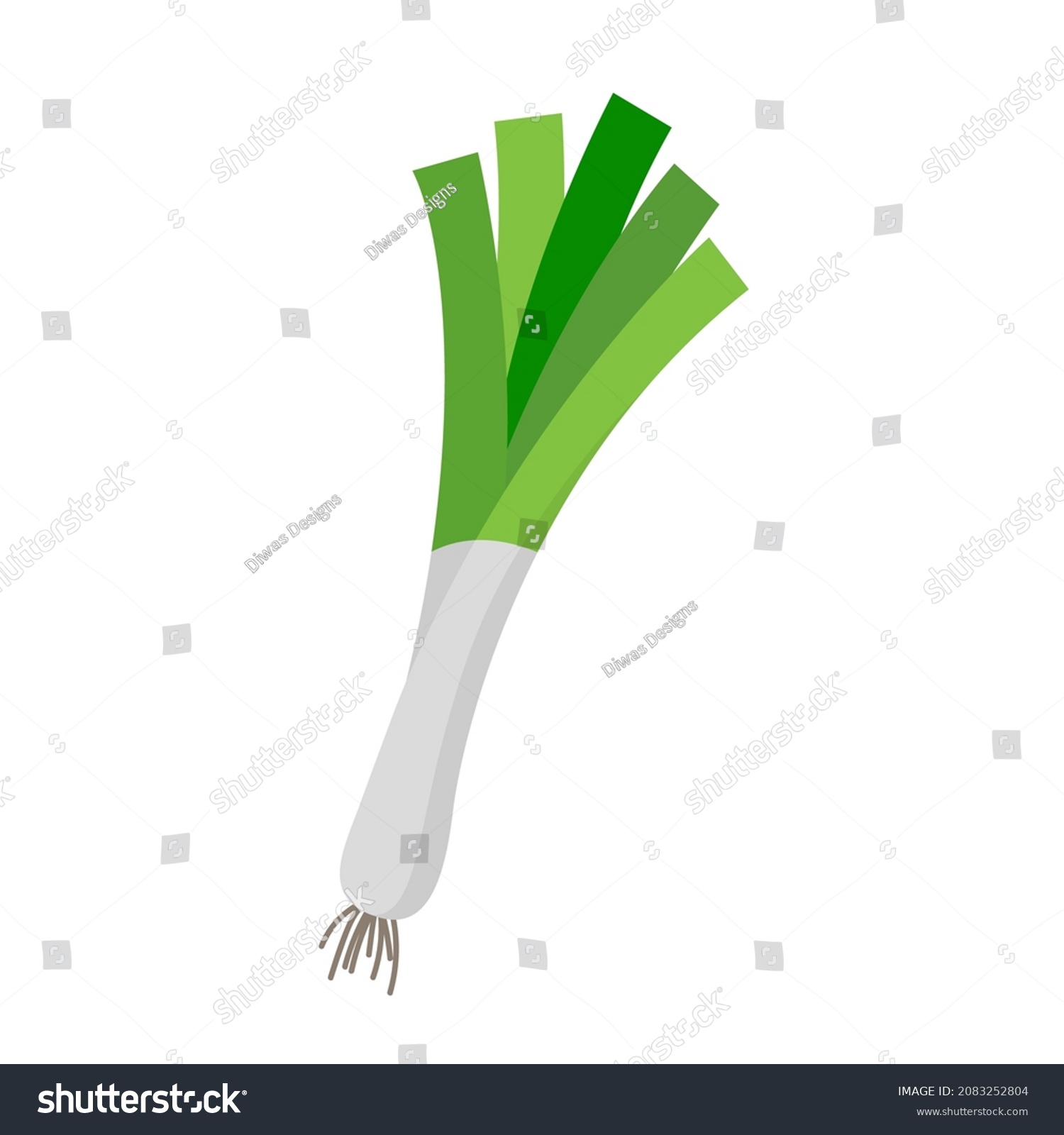 vegetable leek vector illustration logo icon clipart  #2083252804
