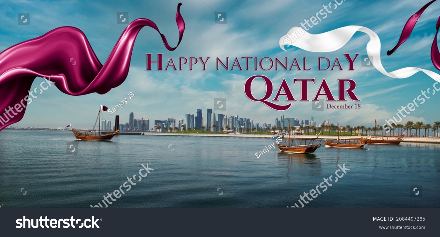 Qatar National Day Greetings  - QATAR #2084497285