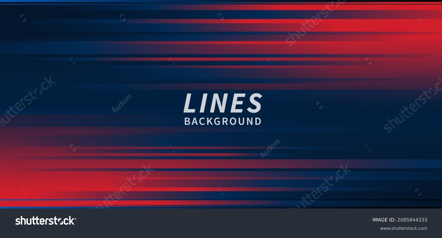 Abstract horizontal light red and blue stripe lines background. You can use for ad, poster, template, business presentation. Vector illustration #2085844333
