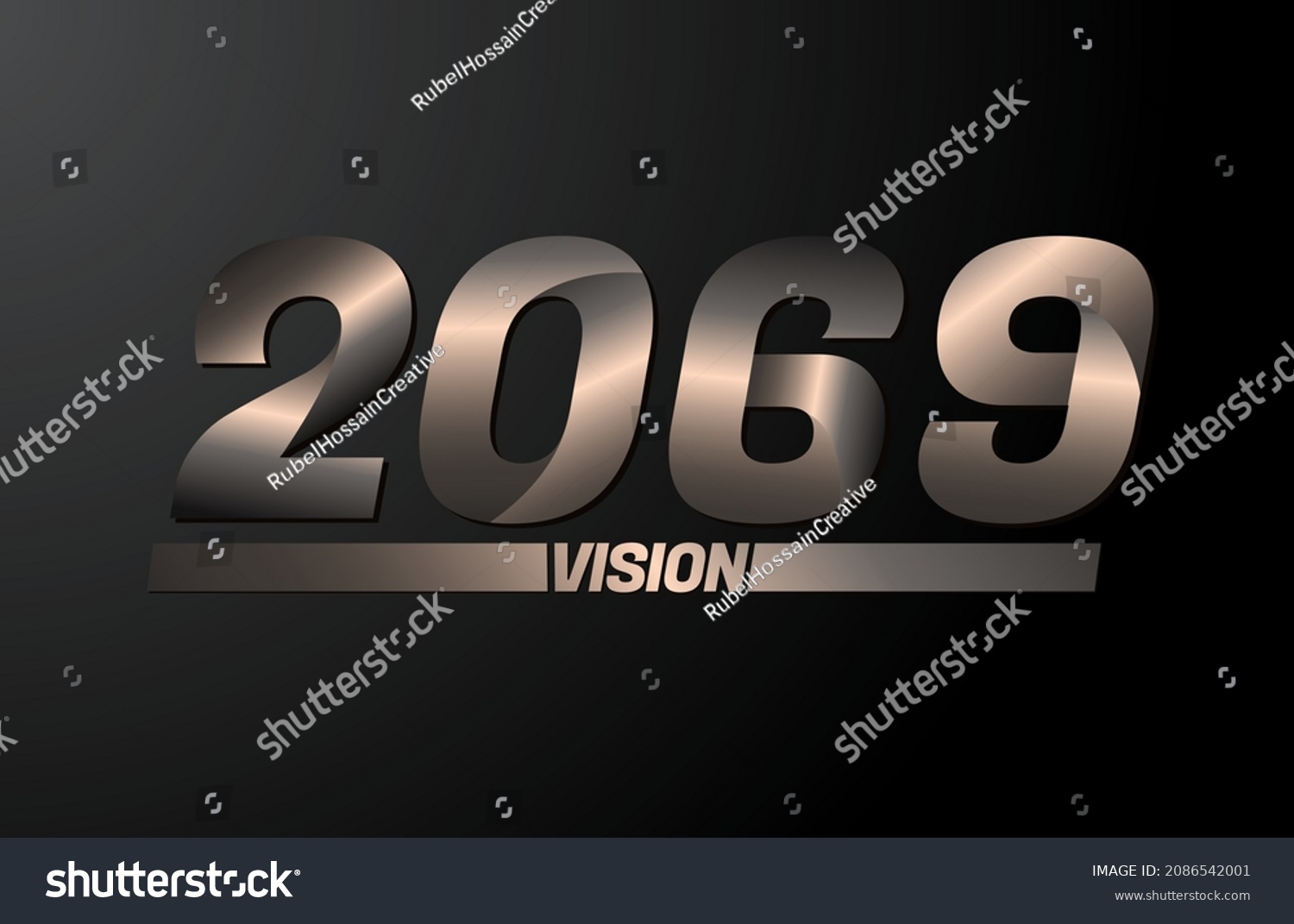 2069 with vision text, vision 2069 new year - Royalty Free Stock Vector ...