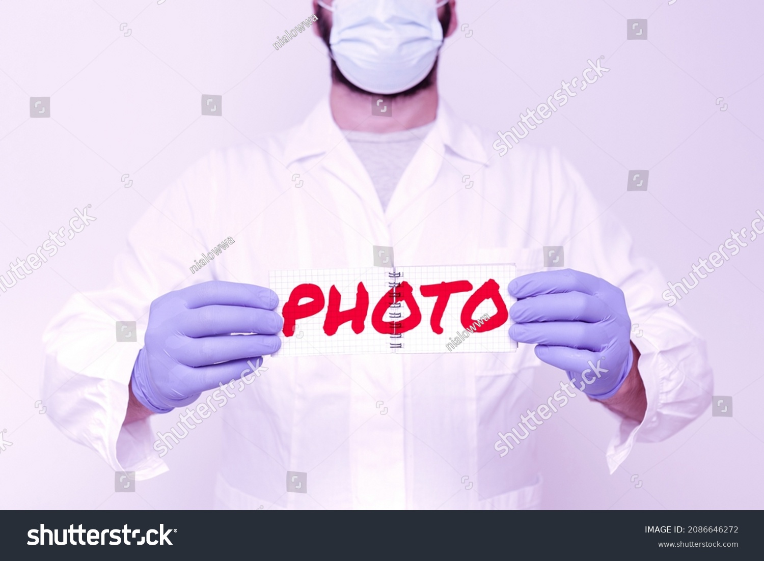 Text caption presenting photo. Business showcase the nonobjective motif that cannot be described any other way. Scientist Presenting New Research, Chemist Planning Advance Procedures #2086646272