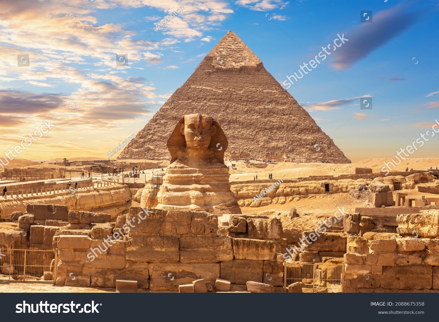 The Great Sphinx famous Wonder of the World, Egypt, Giza #2088675358