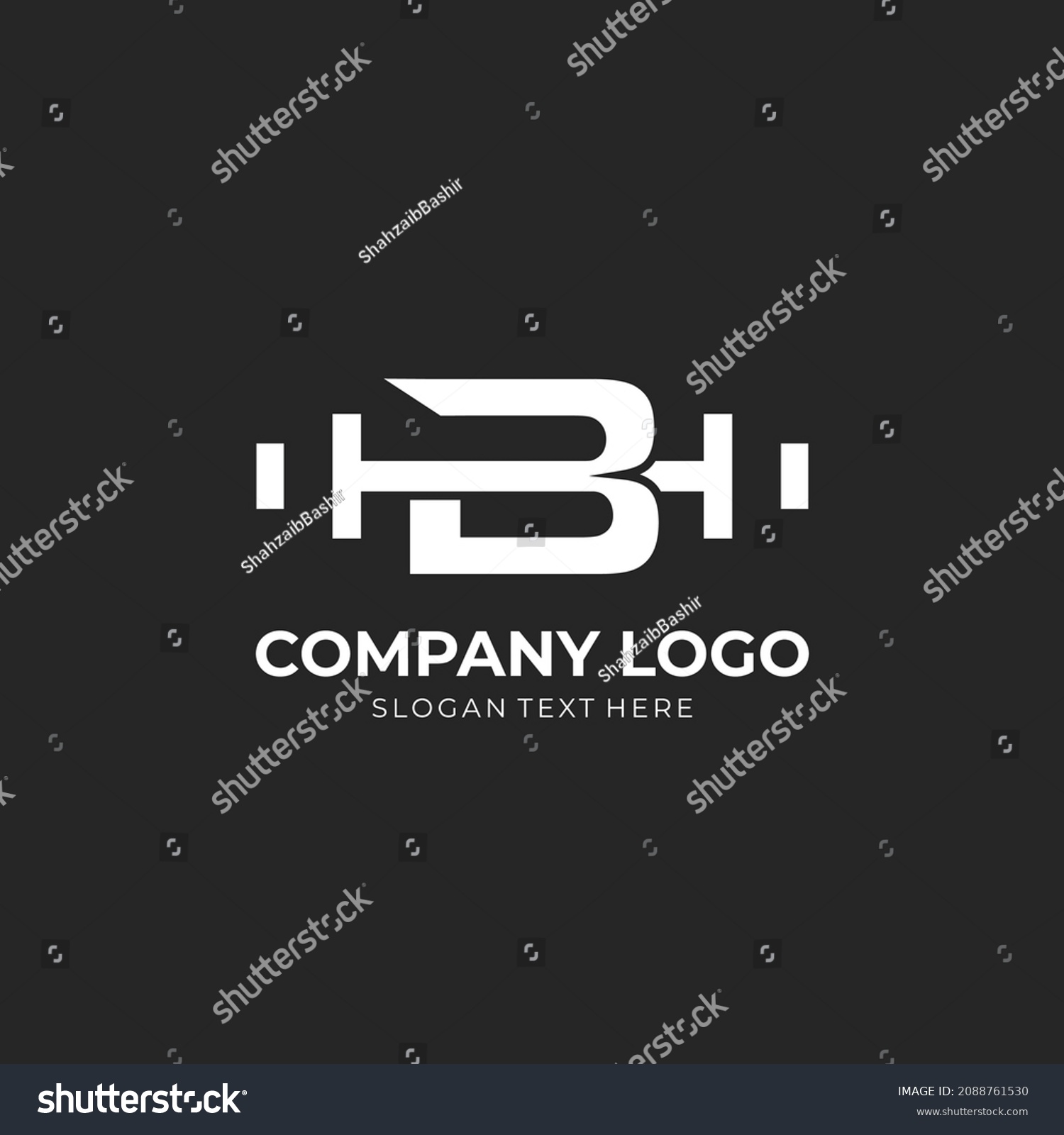 Letter B Logo With Barbell. Fitness Gym Logo. - Royalty Free Stock ...