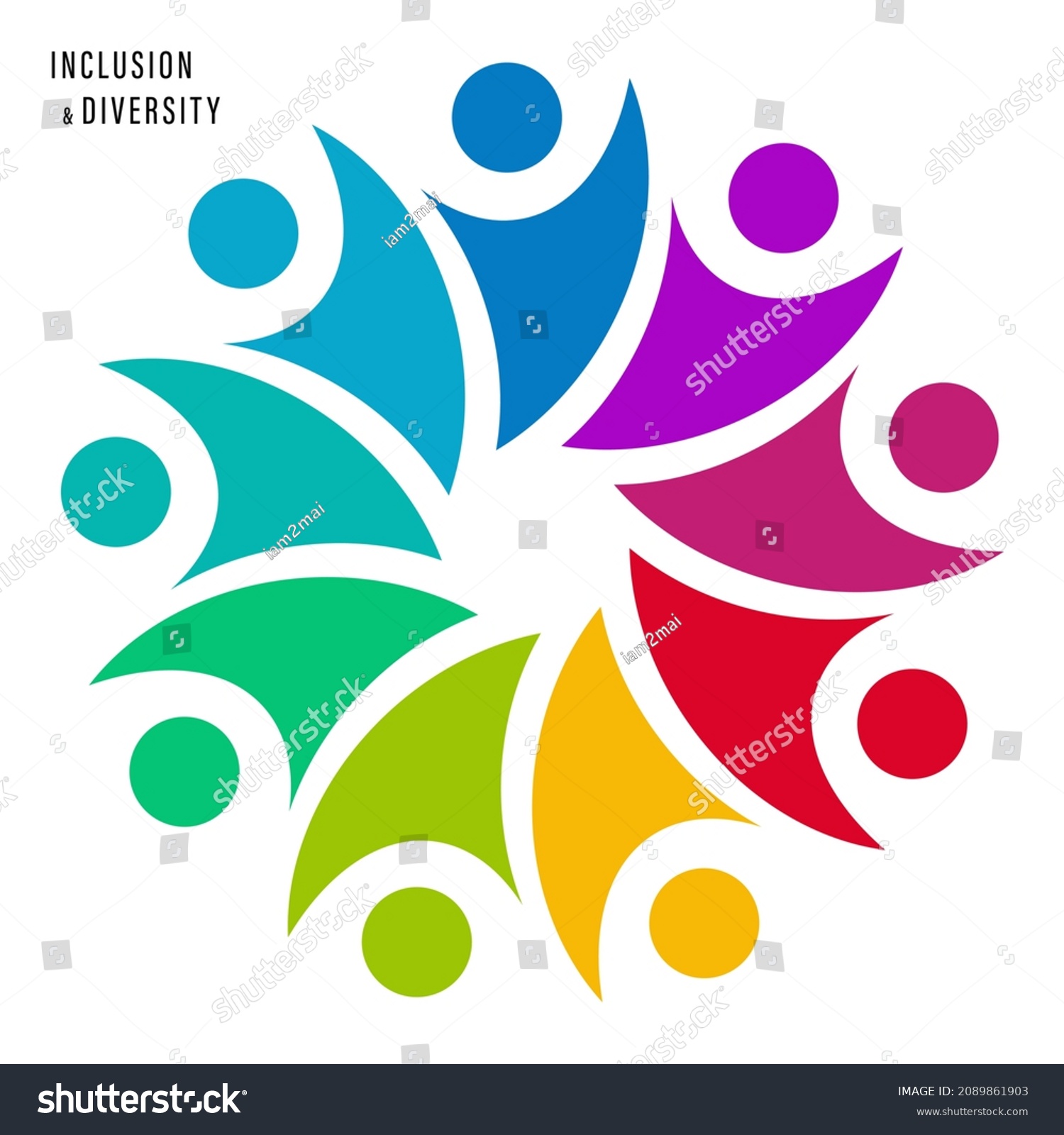 Inclusion And Diversity Infographic Vector Set Royalty Free Stock Vector 2089861903 