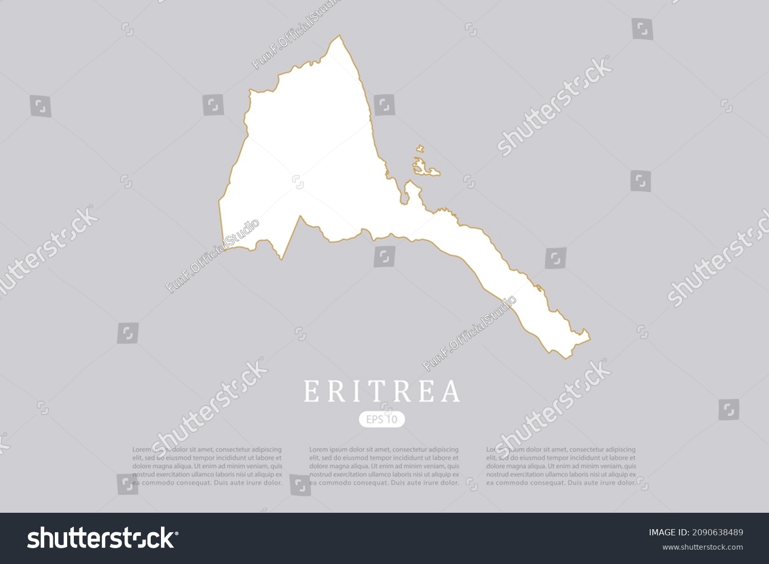 Eritrea Map World Map International Vector Royalty Free Stock   Avopix 2090638489 