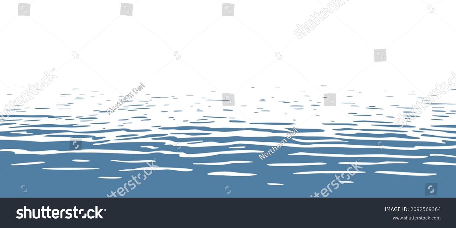 One-color vector background with a texture of light ripples on a water surface #2092569364