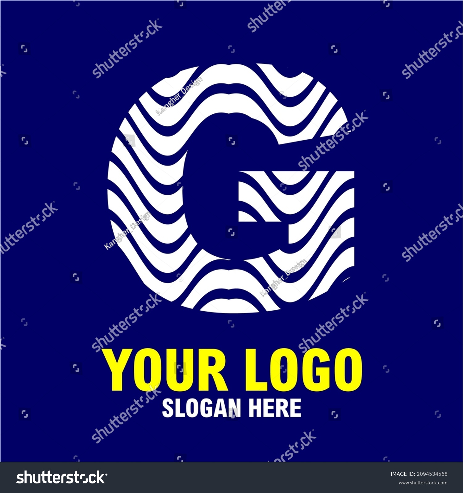 Logo Huruf G Simbol Alfabet Grafis Vektor Royalty Free Stock Vector