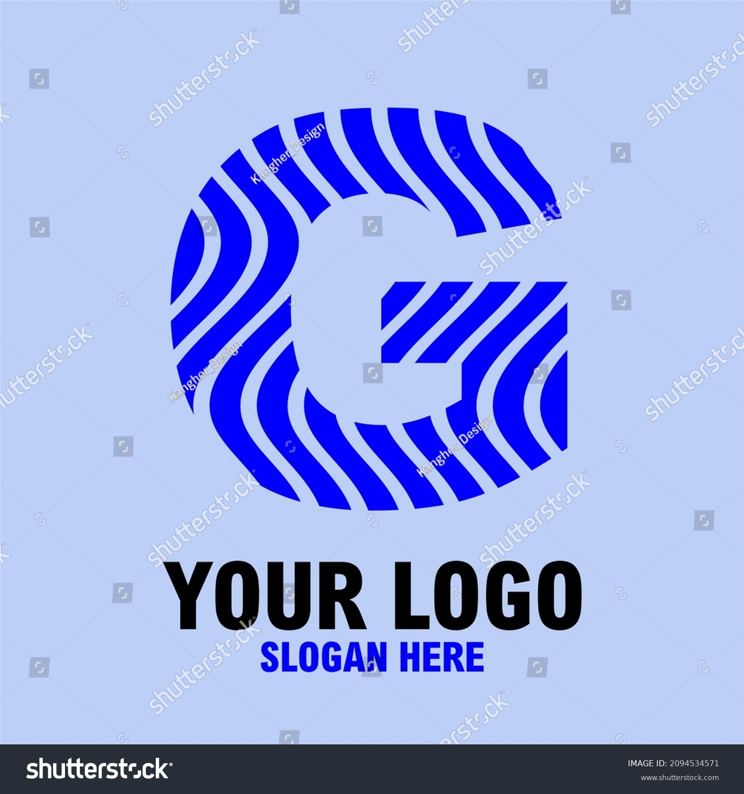 Logo Huruf G Simbol Alfabet Grafis Vektor Royalty Free Stock Vector