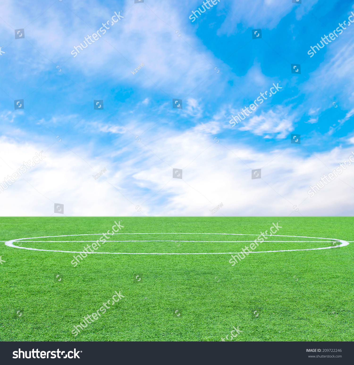 Soccer Green Grass Field At The Background Of - Royalty Free Stock ...