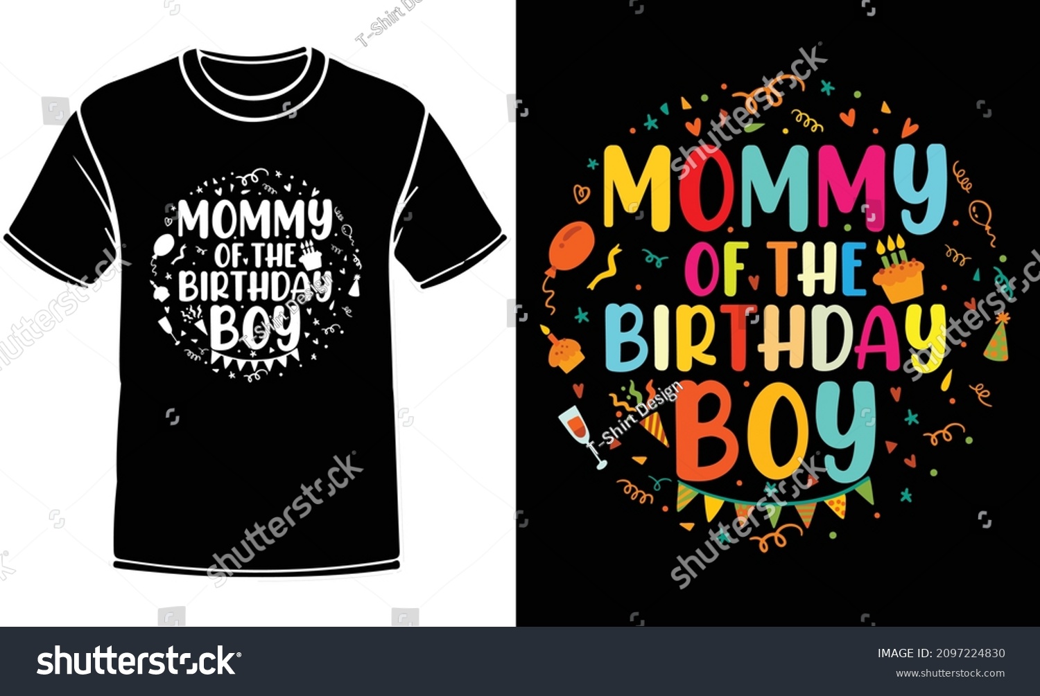 Mommy of the birthday boy t-shirt design, - Royalty Free Stock Vector ...