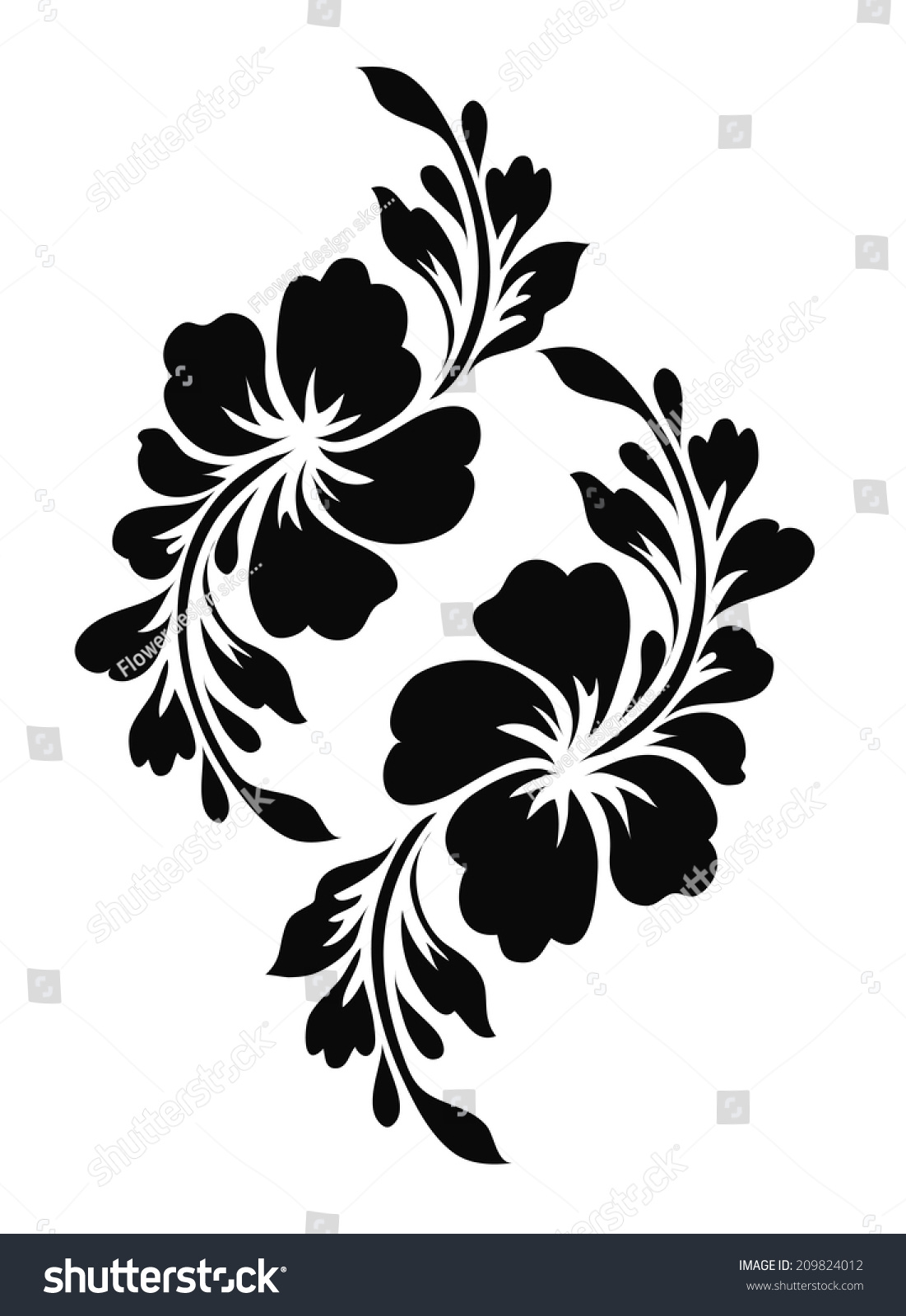 royalty free flower motif for design 209824012 stock royalty free flower motif for design 209824012 stock