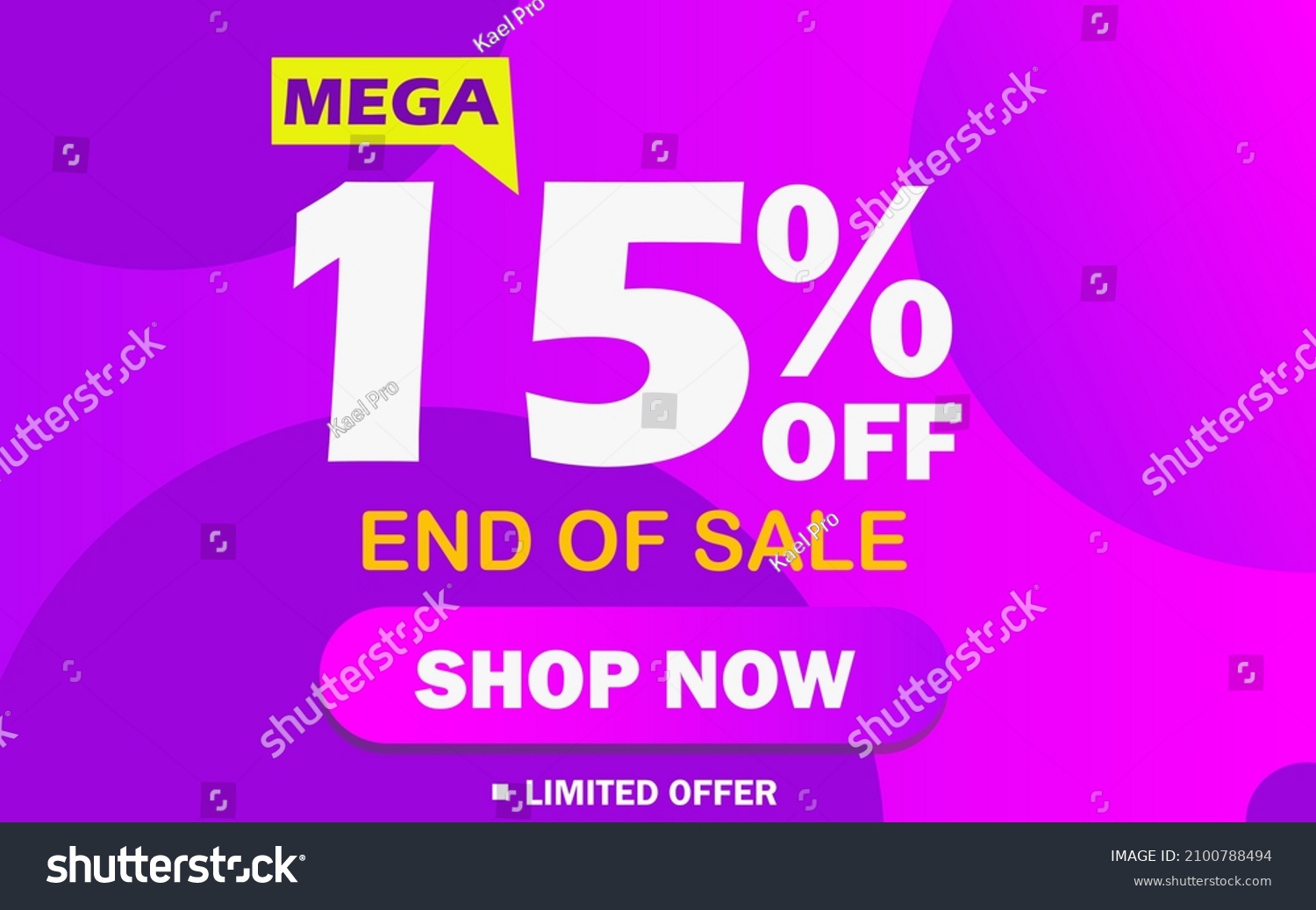 15 Off Mega Discount 25 Percent Off Sale Royalty Free Stock Vector