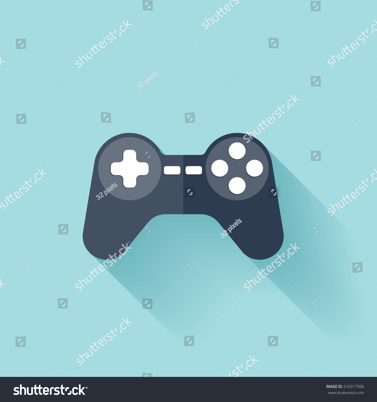 Flat joystick icon. - Royalty Free Stock Vector 210317506 - Avopix.com