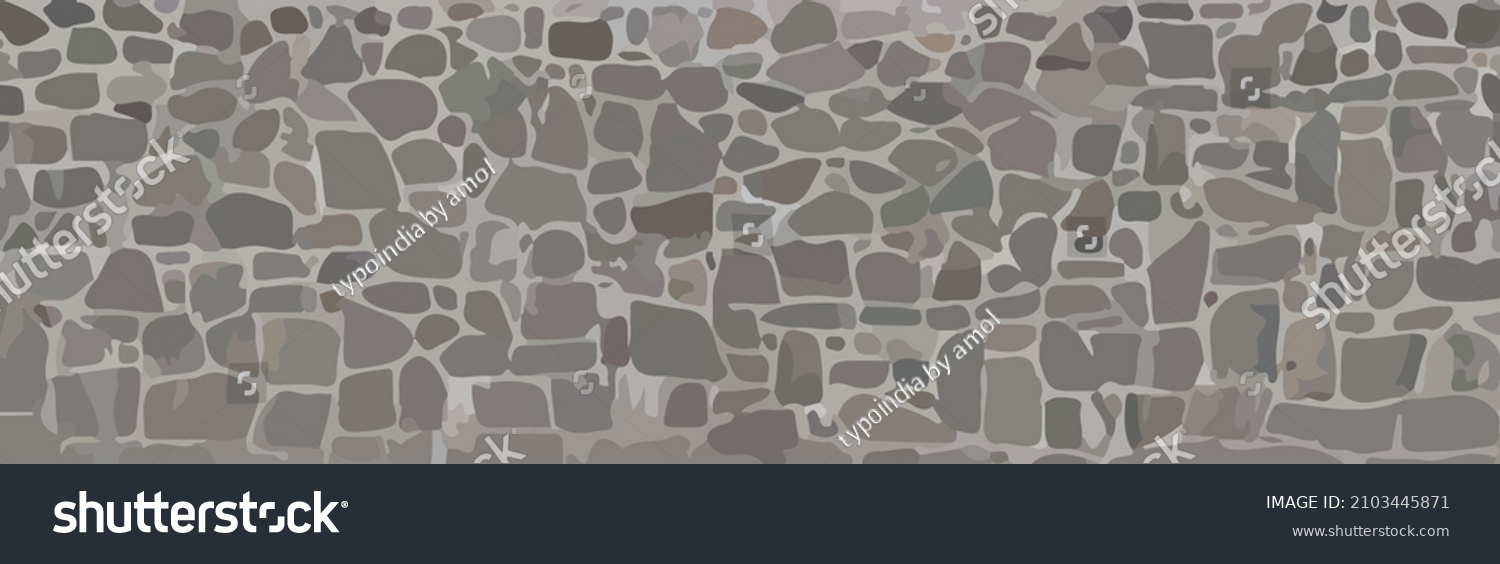 horizon Stones wall vector. Wall stones vector - Royalty Free Stock ...