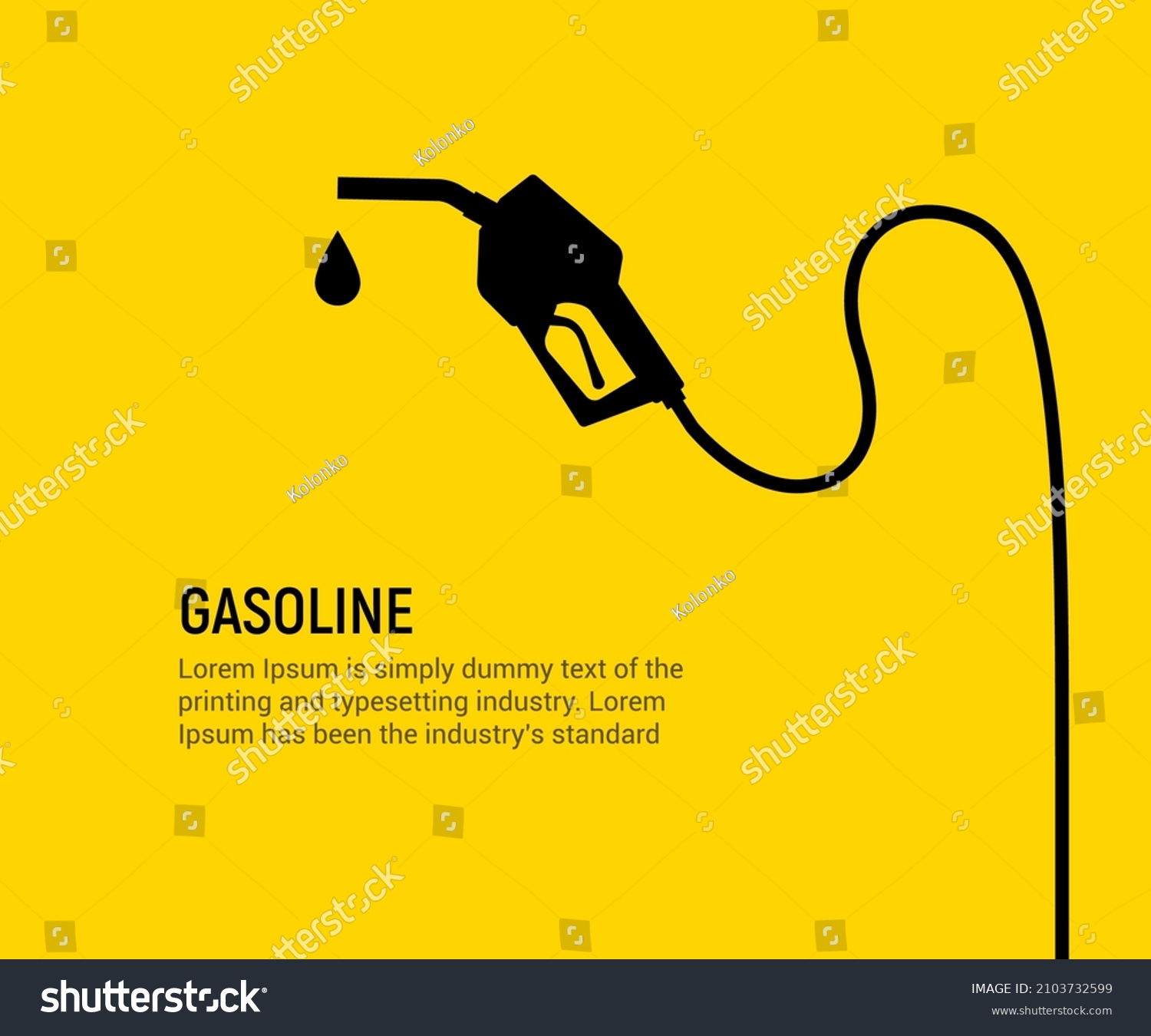 Fuel Petrol Pump Gas Diesel Station Car Vector Royalty Free Stock