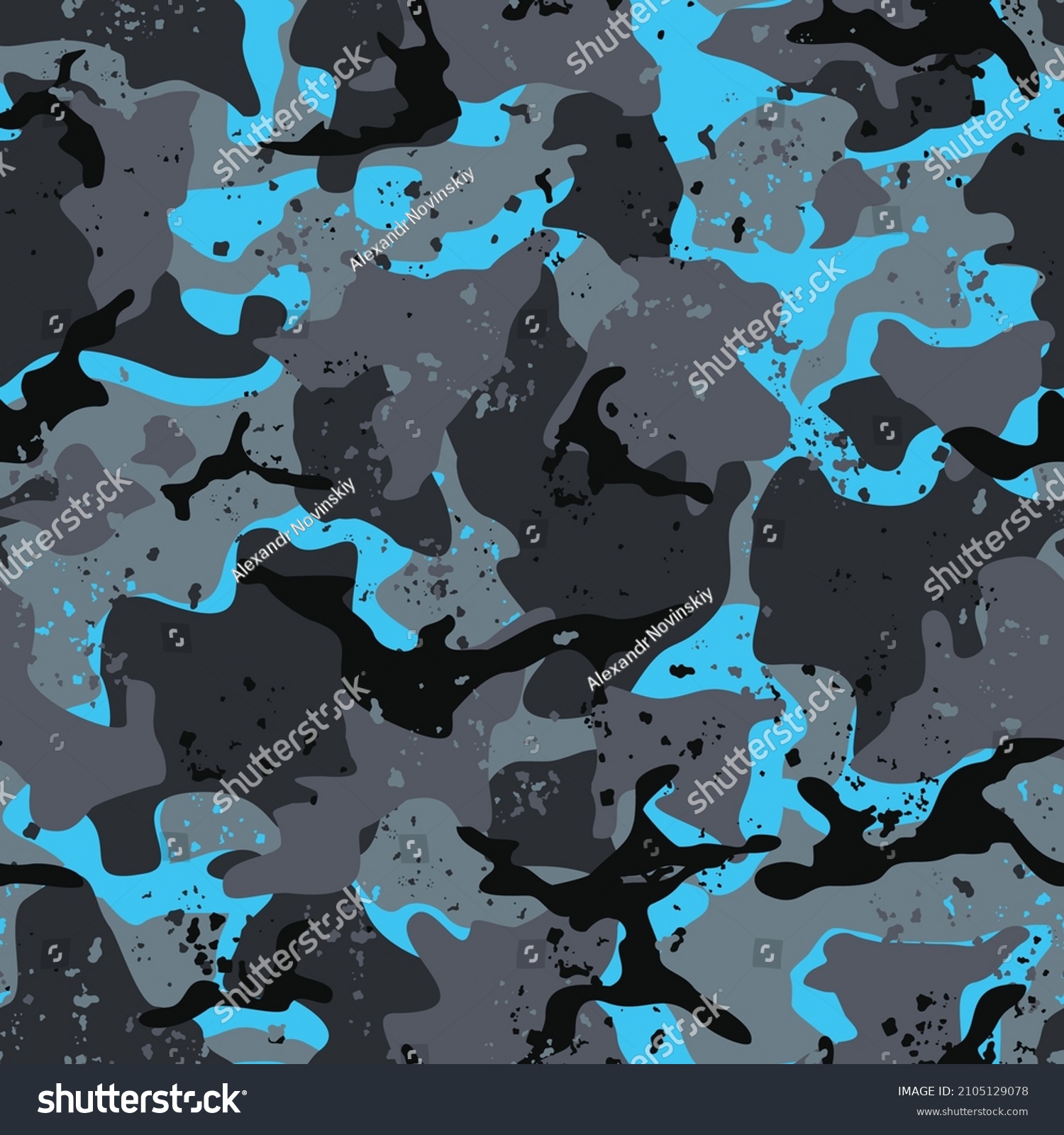 Seamless camouflage pattern of spots. Modern - Royalty Free Stock ...