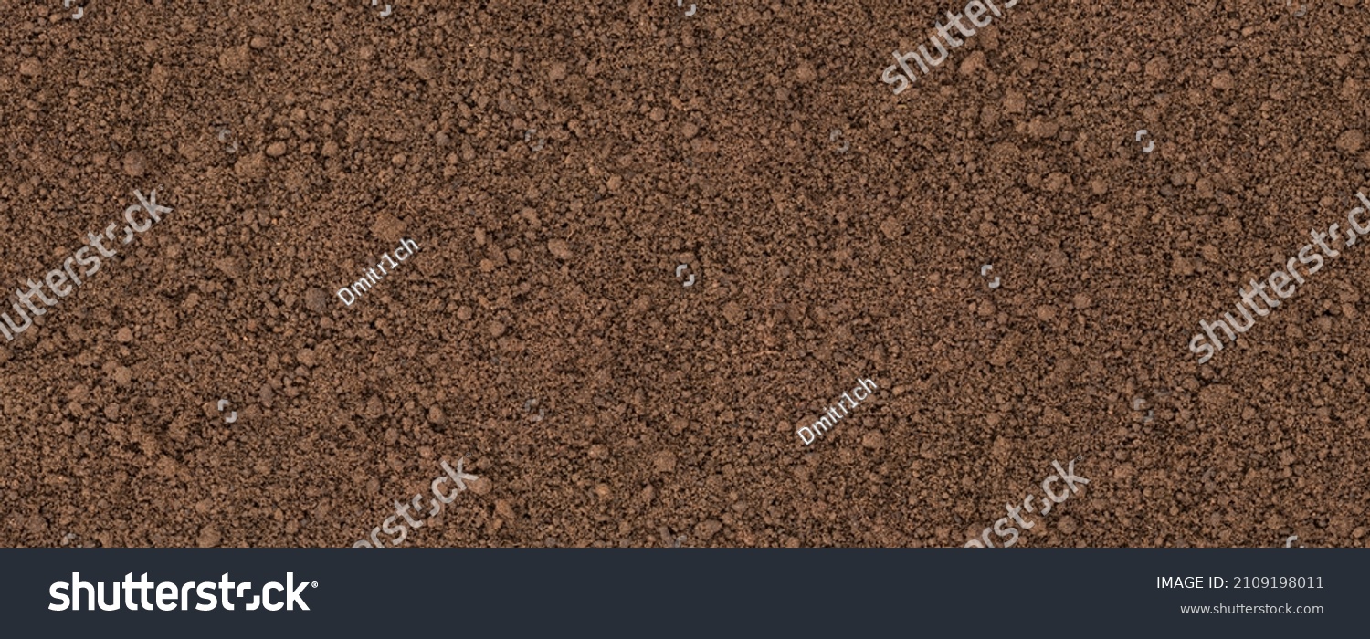 nature ground background, texture of fertile land. soil surface top view #2109198011