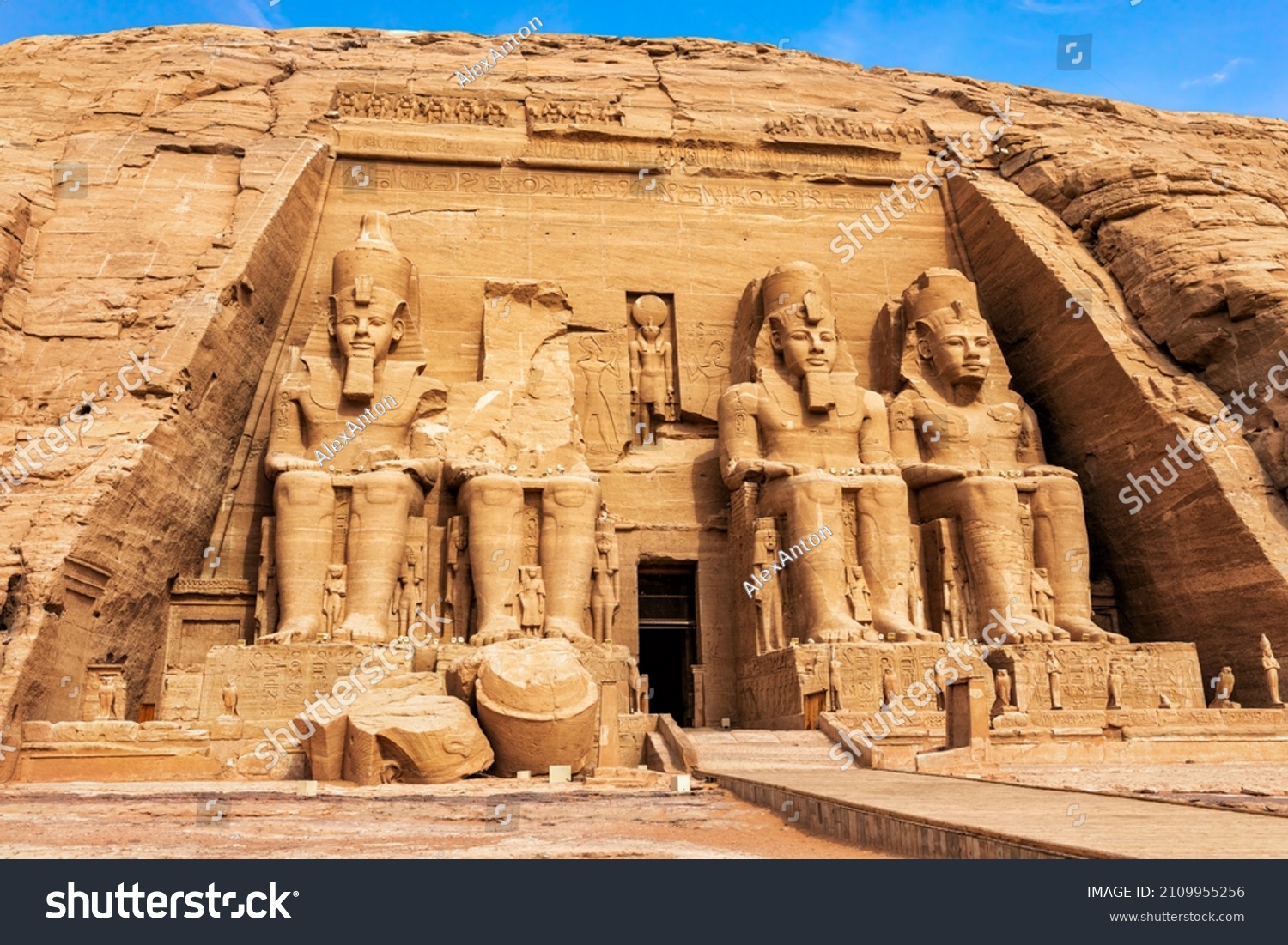 Abu Simbel rock-cut Great Temple of Ramesses II, Egypt #2109955256