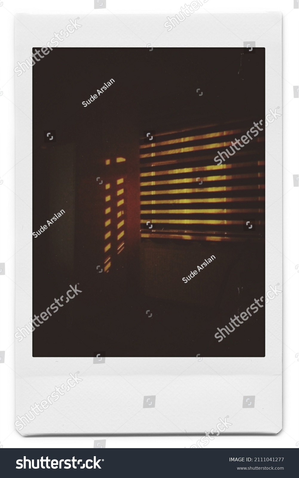 Polaroid photo dark light shadow #2111041277