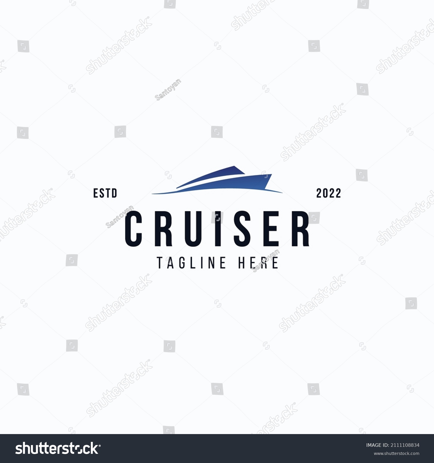 modern cruiser logo business vector design - Royalty Free Stock Vector ...