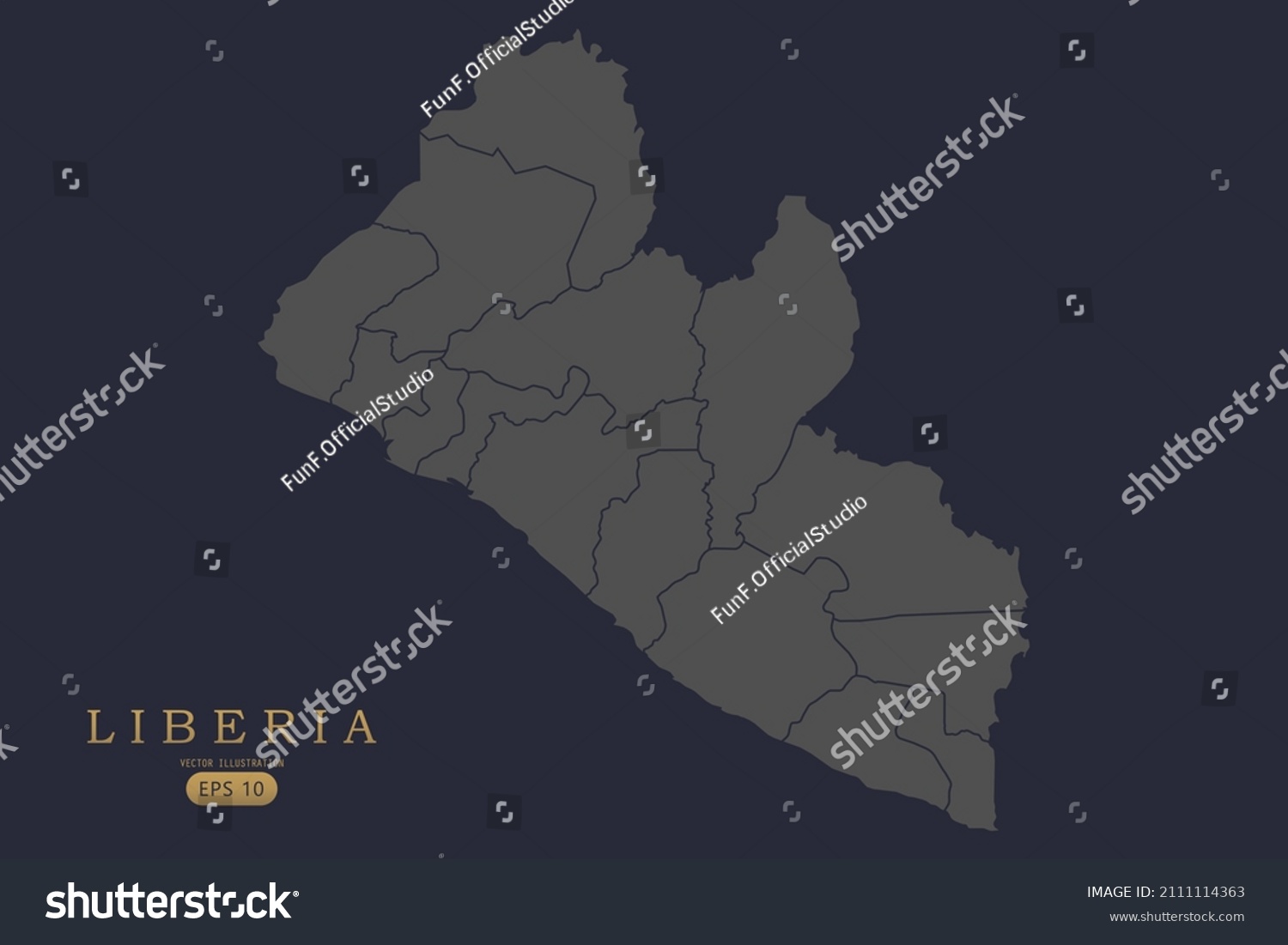 Liberia Map World Map International Vector Royalty Free Stock   Avopix 2111114363 