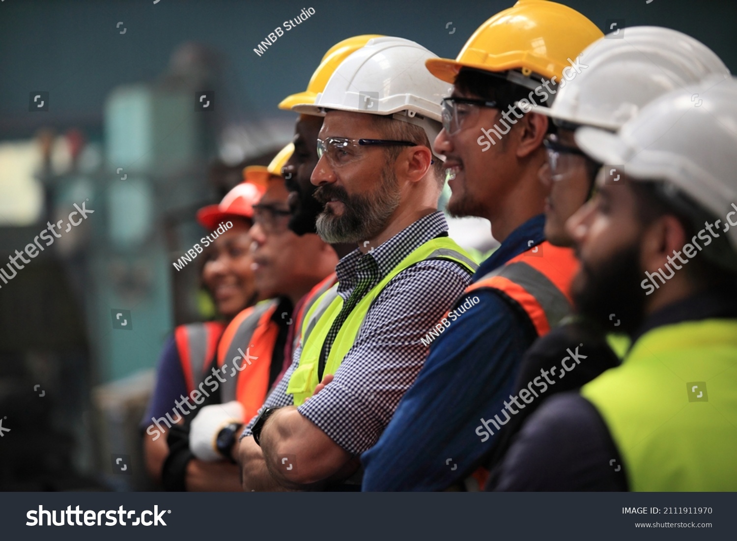 engineer team  full skill quality for maintenance and training  in industry factory worker , warehouse Workshop for factory operators, mechanical engineering team production. #2111911970