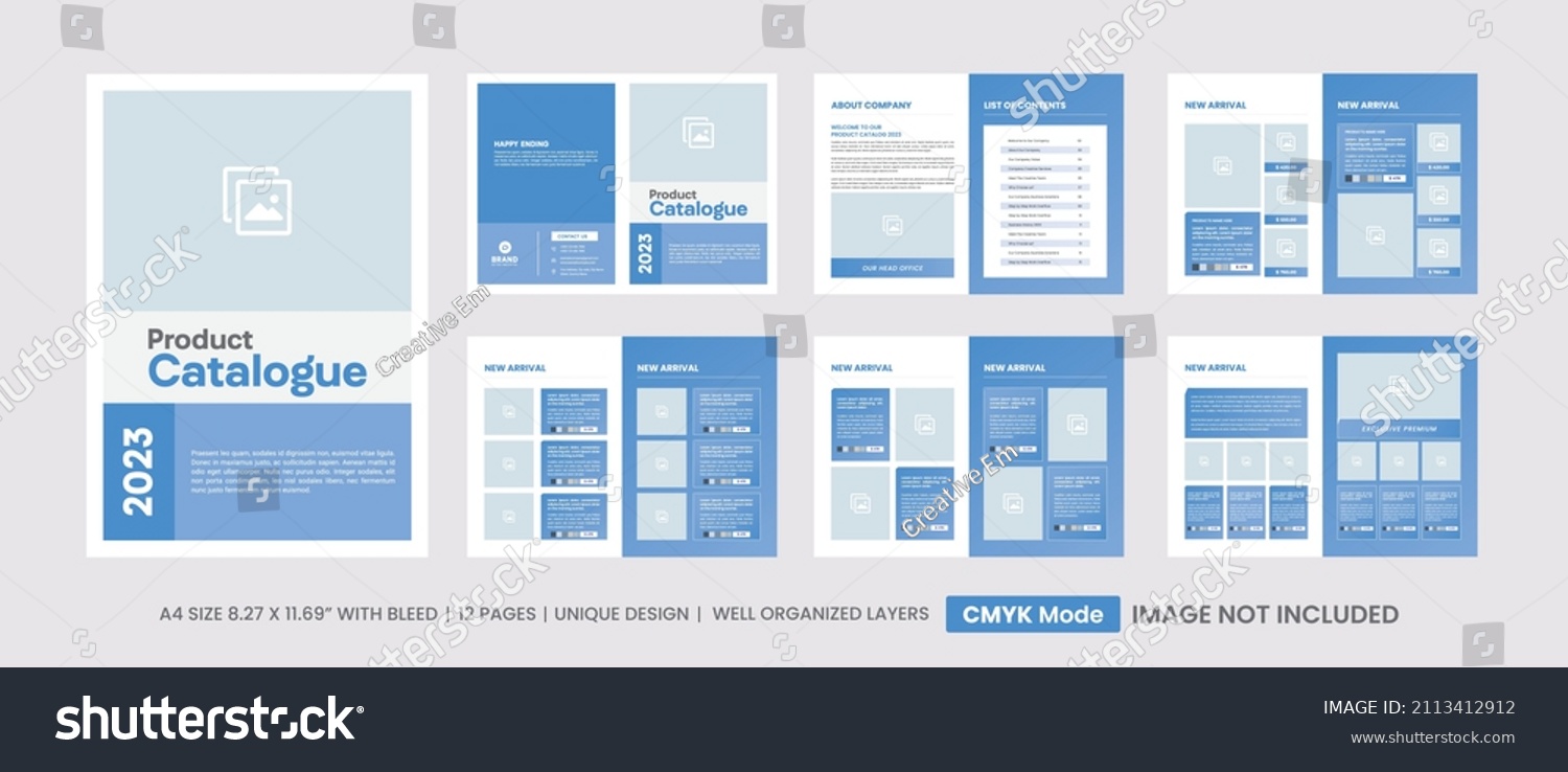 Modern product catalog design template, Company - Royalty Free Stock ...