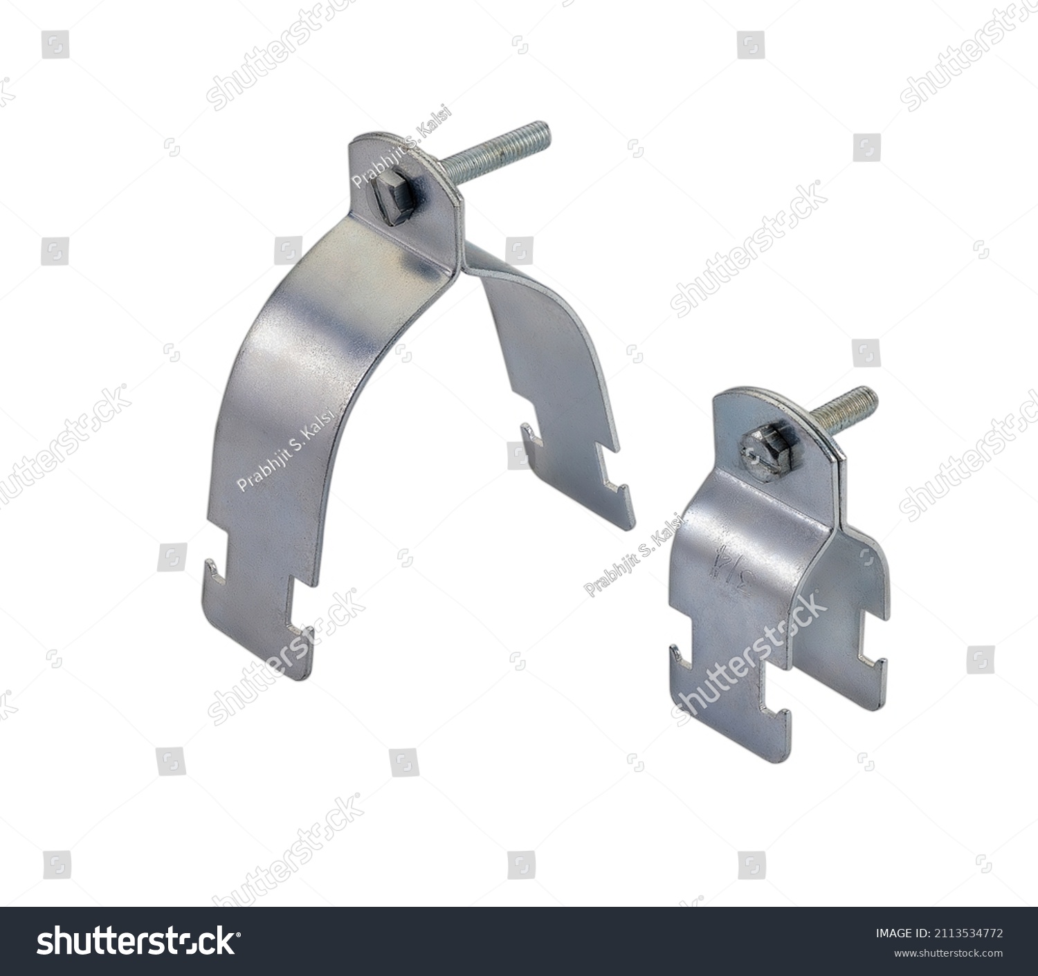 steel clamp strut type zinc plated #2113534772