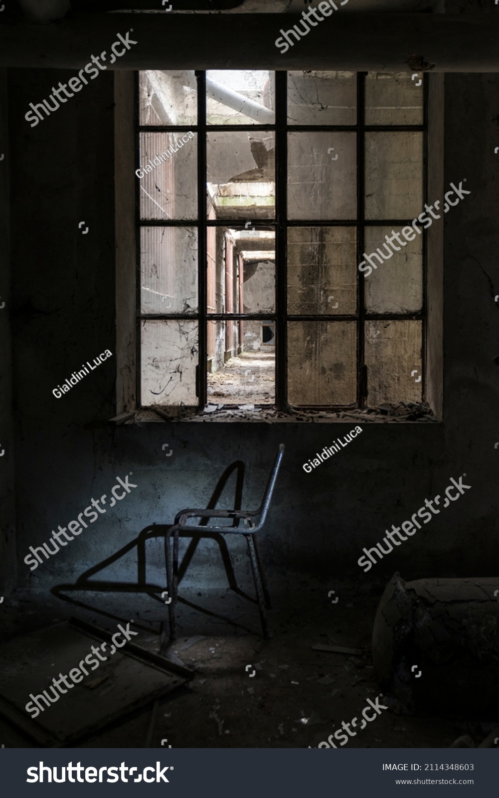 A picture of a scary place in an abandoned - Royalty Free Stock Photo ...