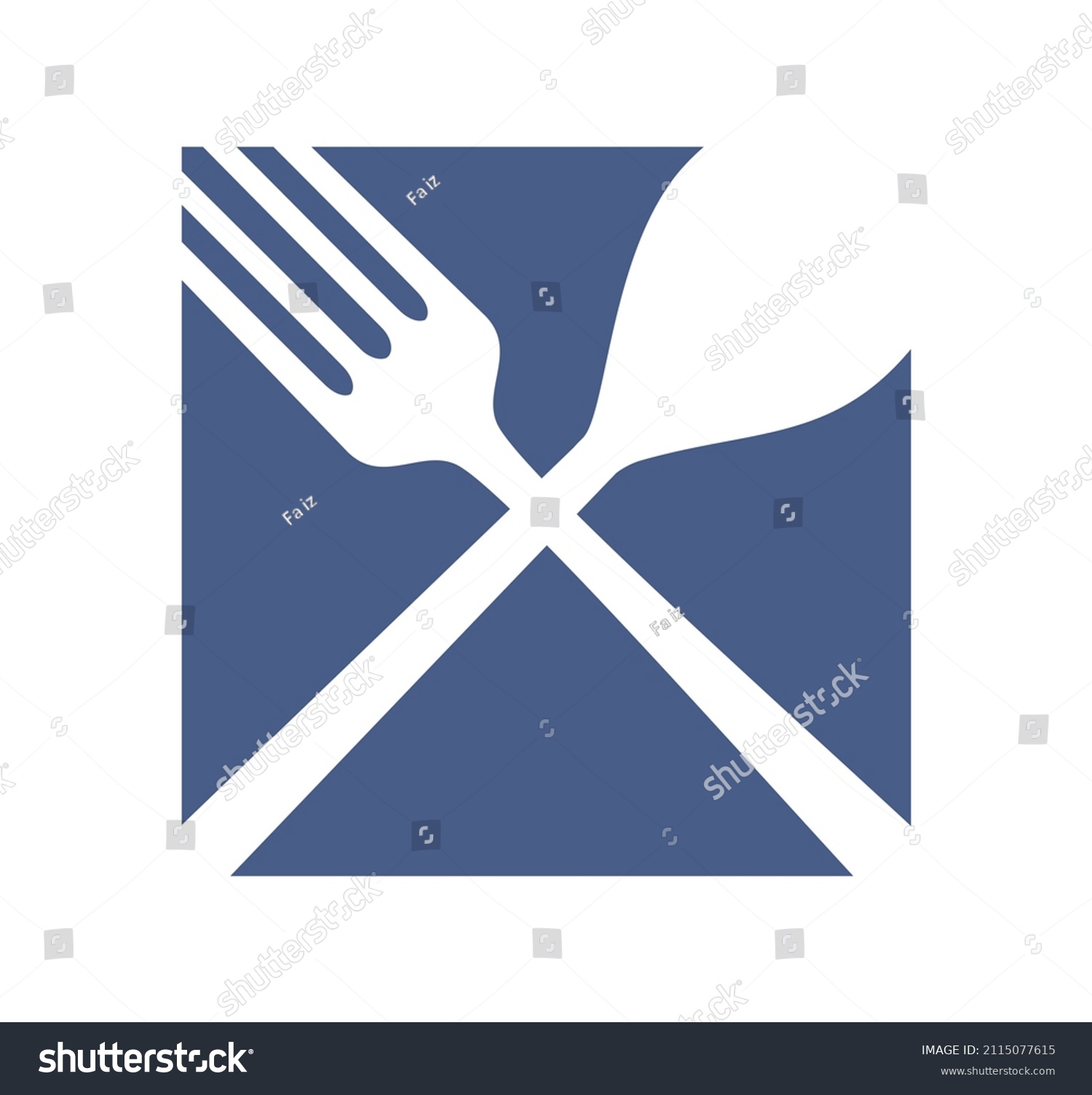 symbol or logo for restaurant - Royalty Free Stock Vector 2115077615 ...