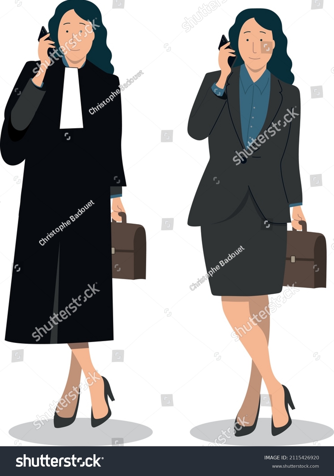 illustration of magistrate or magistrate, - Royalty Free Stock Vector ...