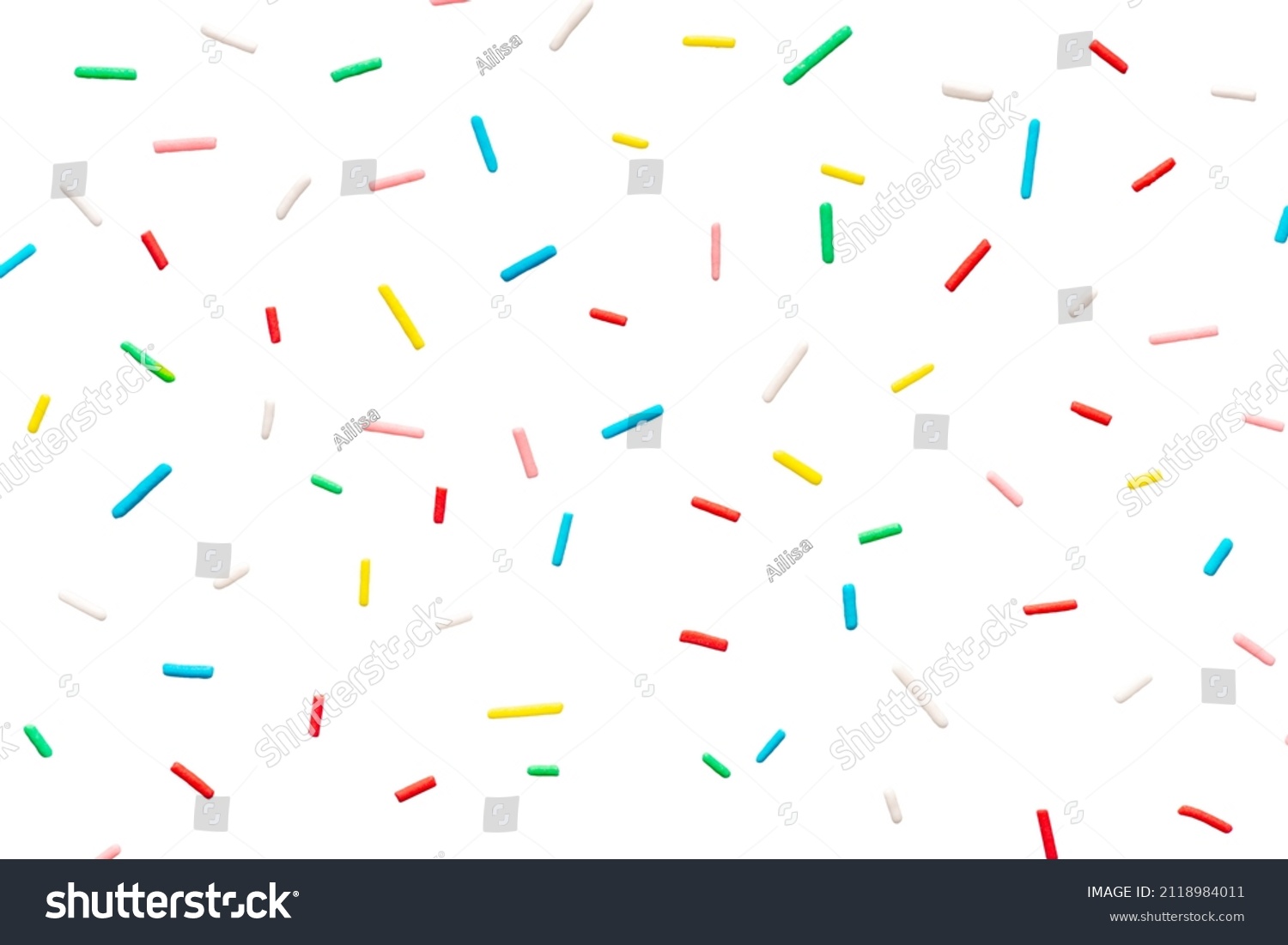 modern trendy pattern of colorful sprinkles for background of design banner, poster, flyer, card, postcard, cover, brochure isolated on white background #2118984011