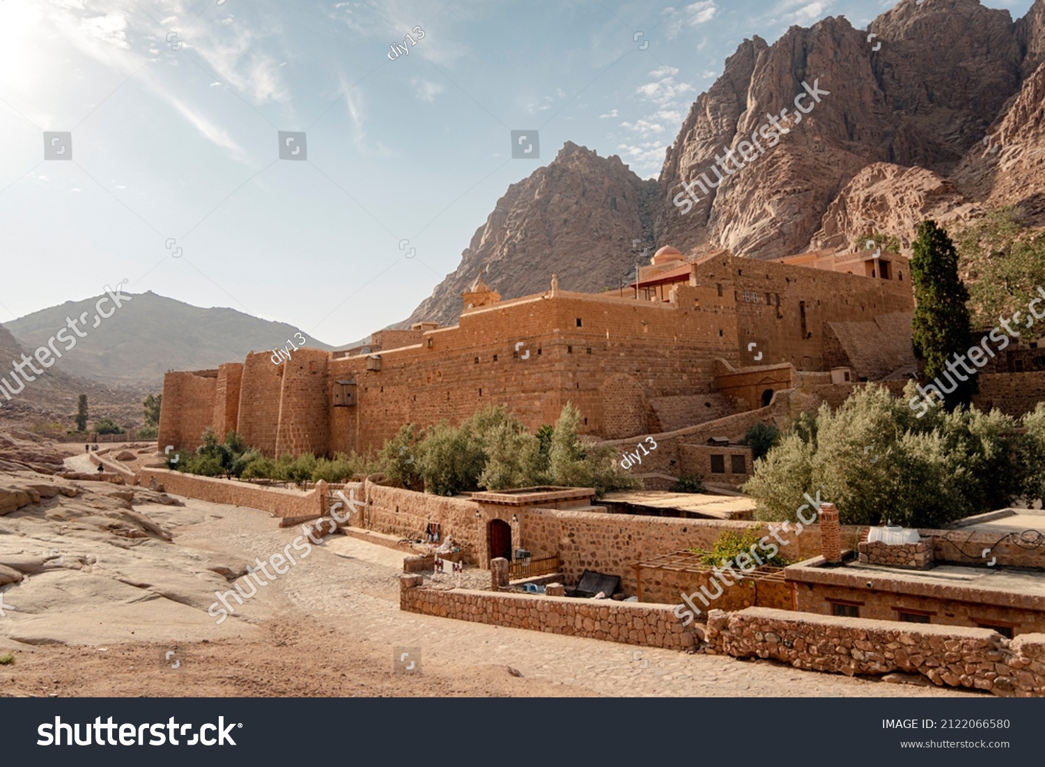 St. Catherine's Monastery, located in desert of Sinai Peninsula in Egypt at the foot of Mount Moses #2122066580