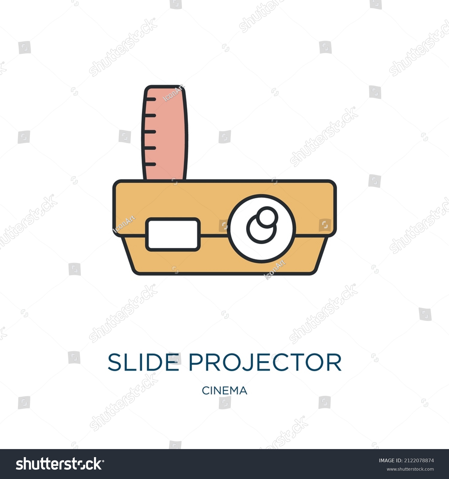 slide projector icon from cinema collection. - Royalty Free Stock ...