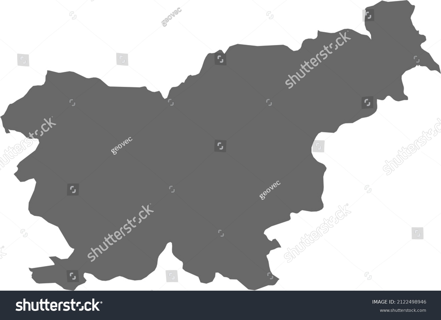 Map of Slovenia. High res (300dpi). Highly - Royalty Free Stock Vector ...