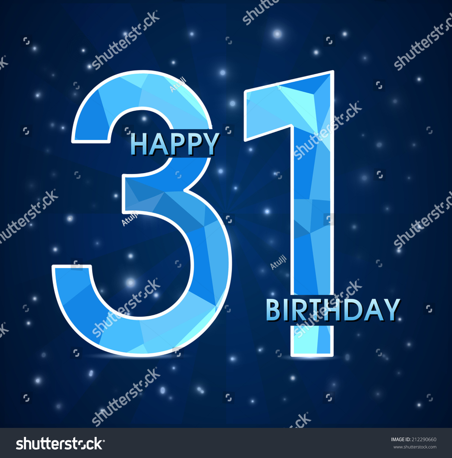 31 year birthday celebration label, 31st - Royalty Free Stock Vector ...